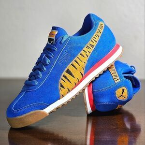 Puma Roma Tony The Tiger Kellogg's Frosted Flakes Suede Shoes Blue Orange W 6.5